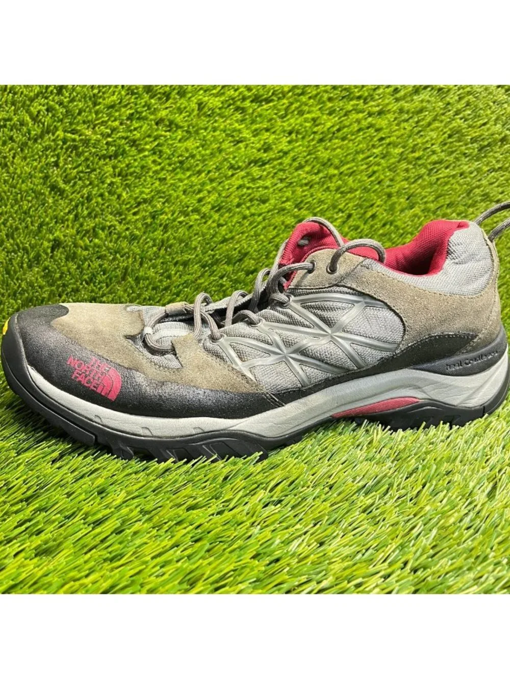 The North Face Storm Mens Size 11.5 Gray Black Athletic Hiking Shoes Sneakers